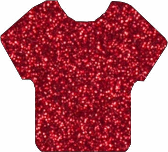 Siser Glitter Red 12x12 sheet (HTV) (11.80 Actual)